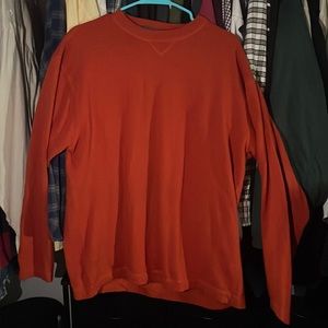 Banana Republic orange crewneck sweater mens size large